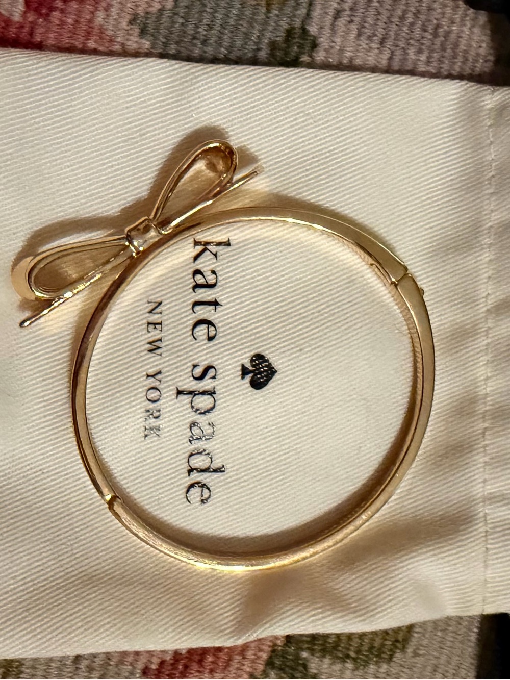 Kate Spade New York Gold Bow Bangle Bracelet - Picture 3 of 8